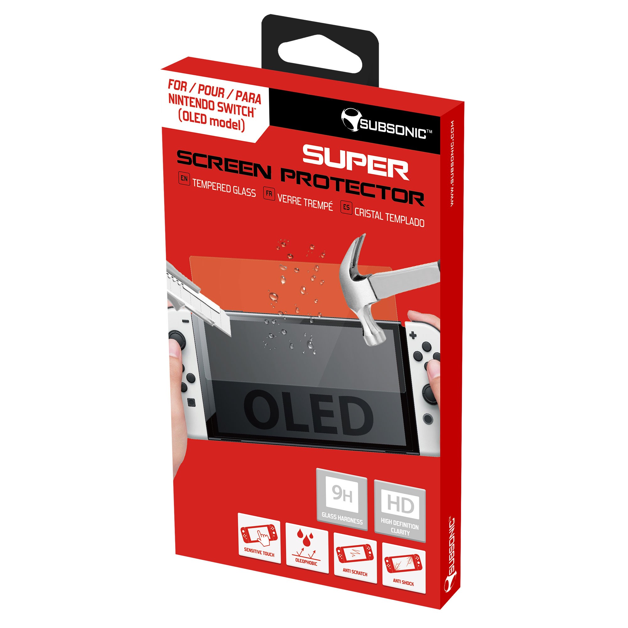 Protection d'écran Hydrogel pour Nintendo Switch OLED Steelplay Transparent  - Etui et protection gaming - Achat & prix