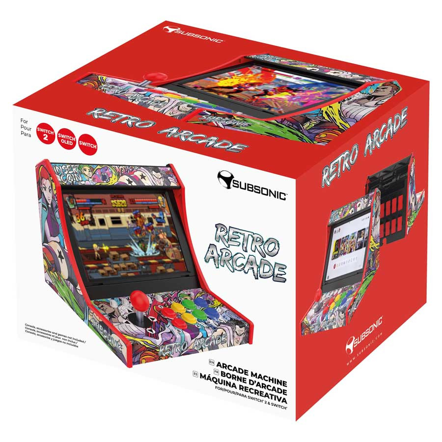 Estación retro arcade para Nintendo Switch | Subsonic