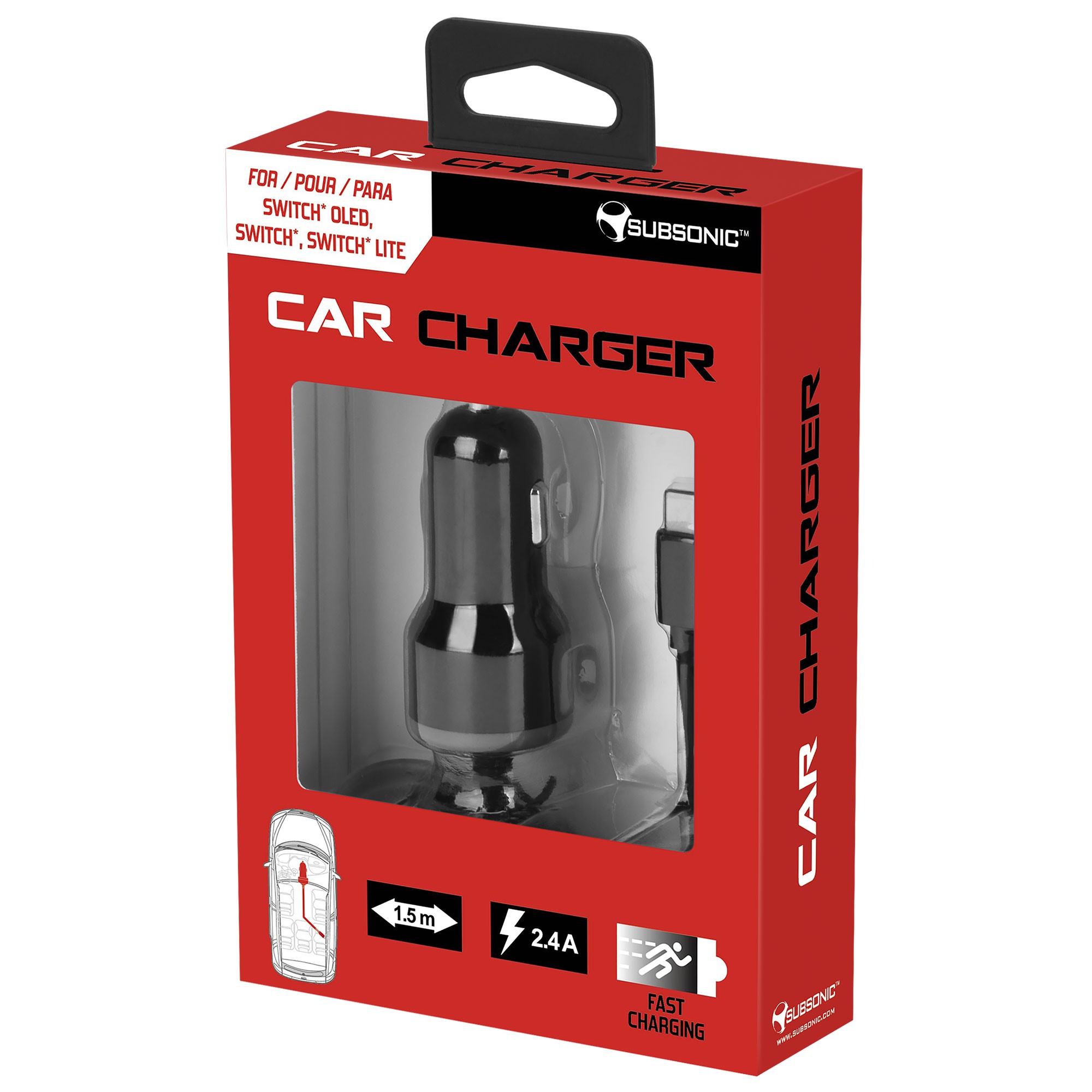 Chargeur allume-cigare Nintendo Switch - Accessoires Switch