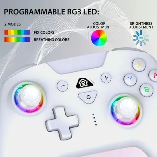 Manette Wireless Led Controller White Subsonic