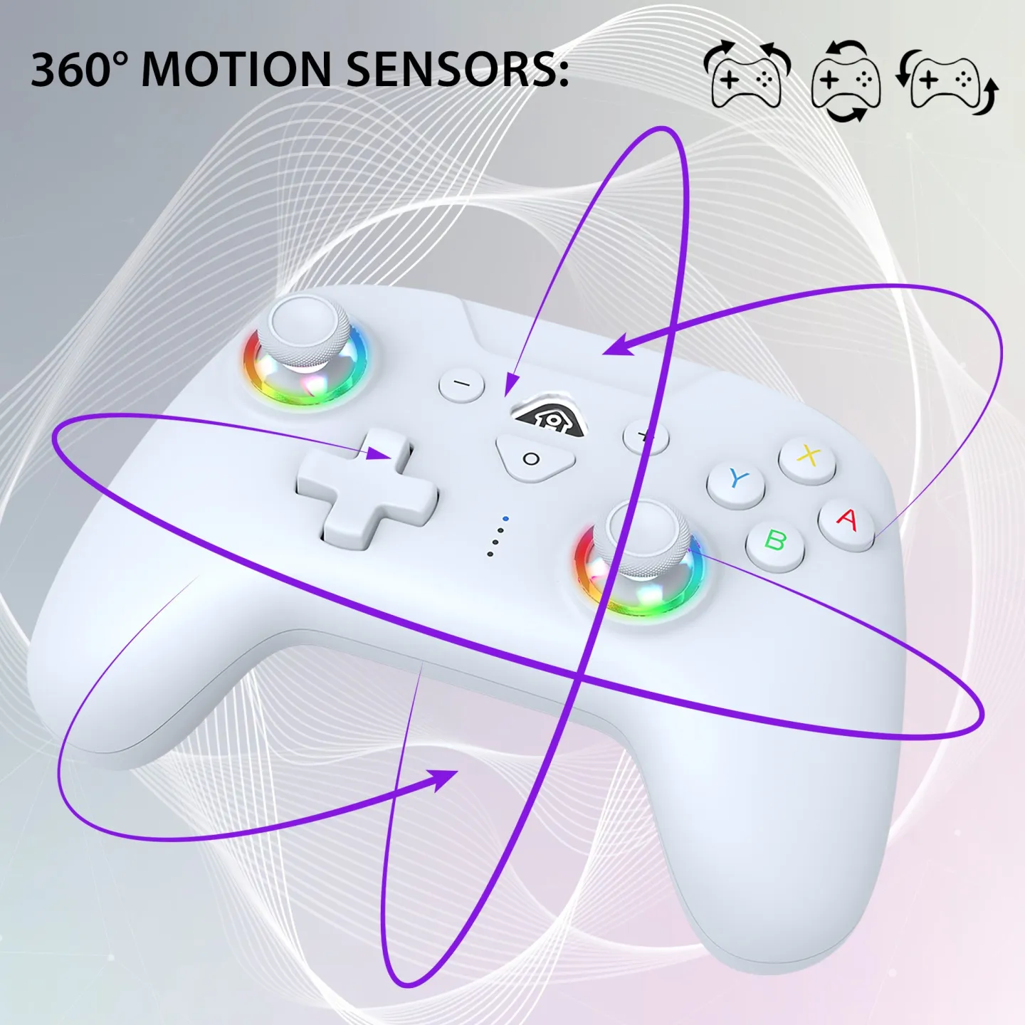 Manette Wireless Led Controller White Subsonic