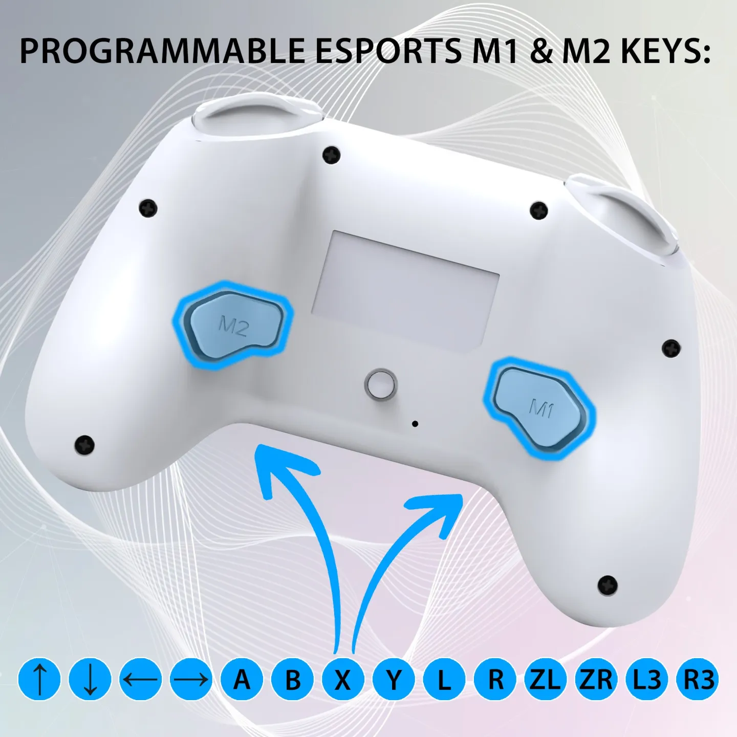 Manette Wireless Led Controller White Subsonic