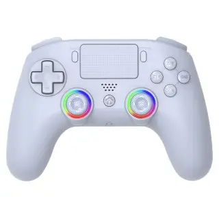 Manette PS4/PC sans fil LED - Blanche | Subsonic