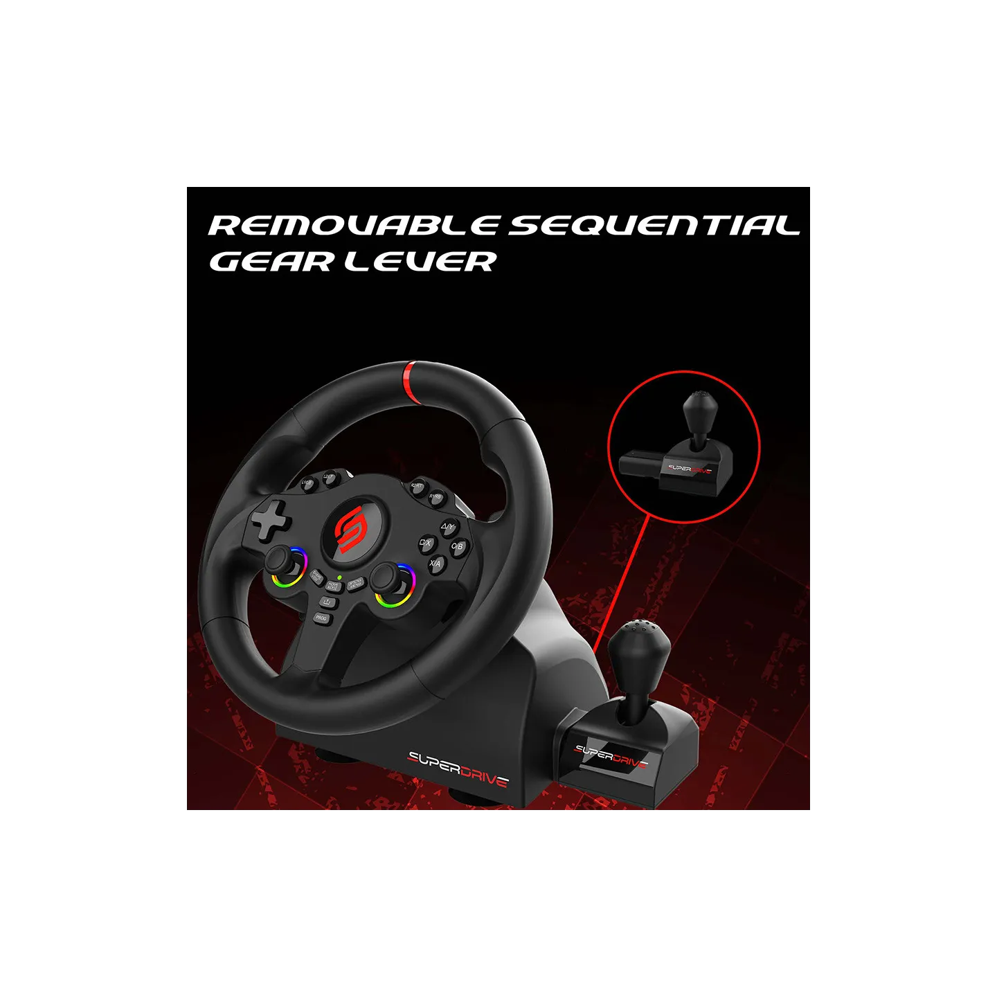 220 RS-X | Volant PS4, Xbox, Switch 2, Switch et PC