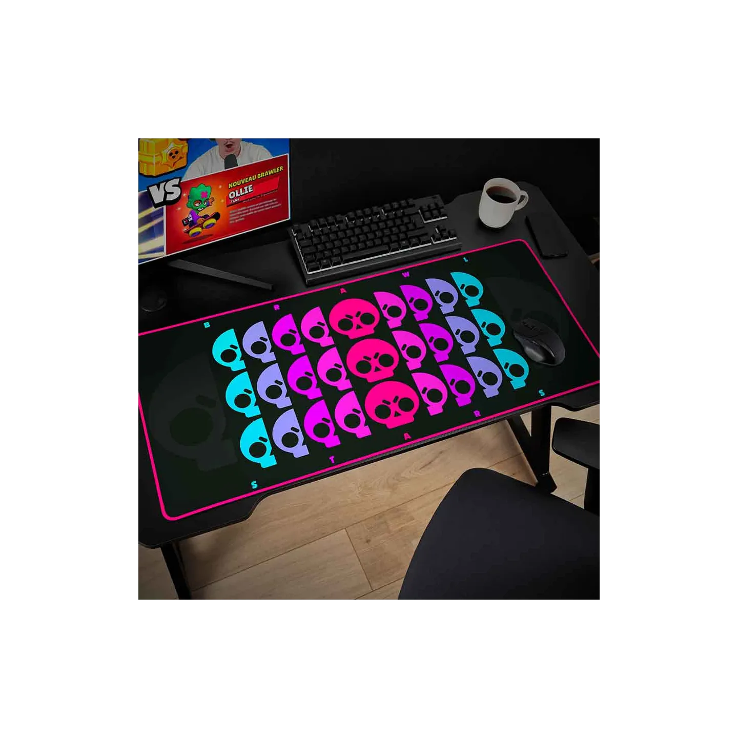 Tapis de souris XXL Brawl Stars Skull Repeater| Subsonic