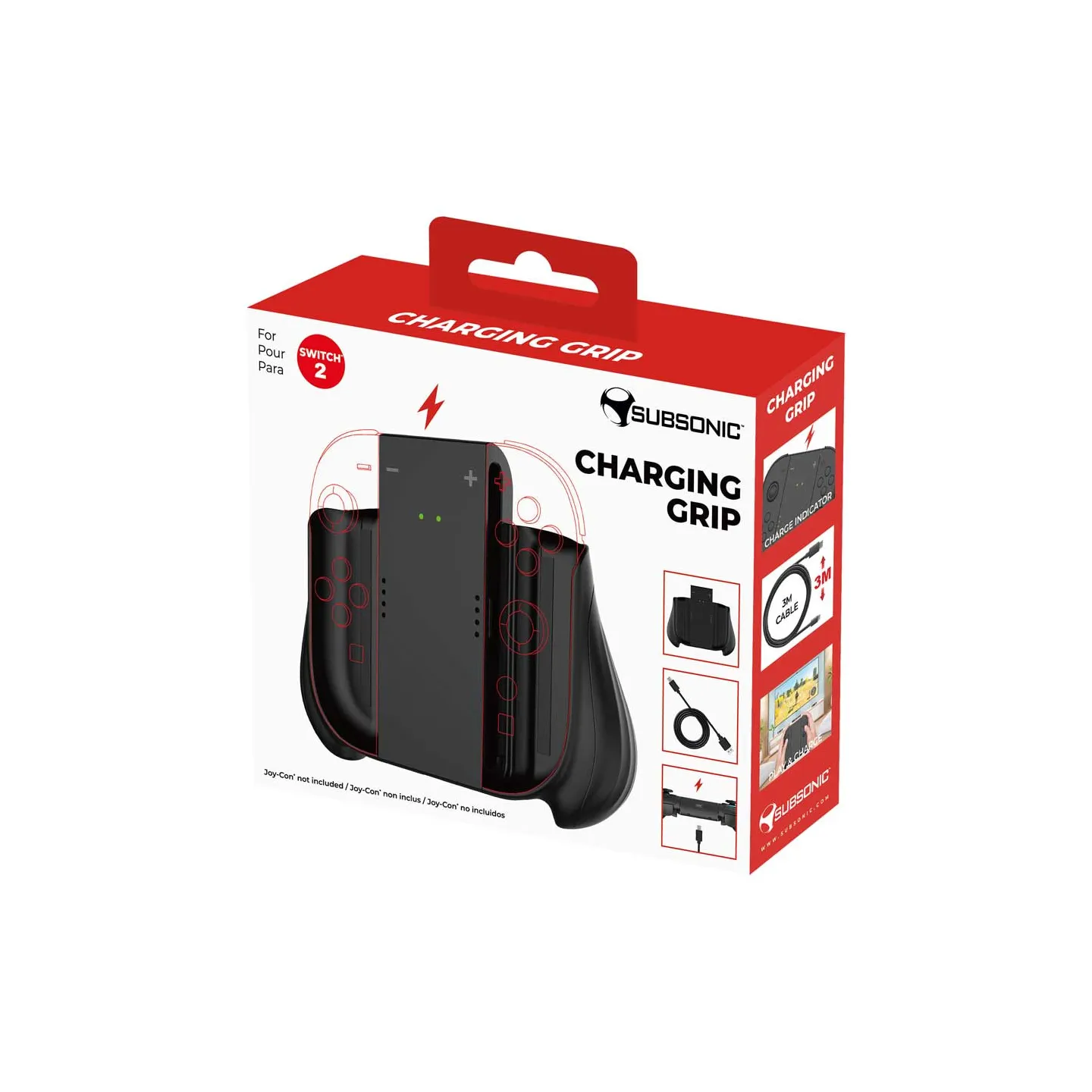 Charging grip for Nintendo Switch 2 | Subsonic