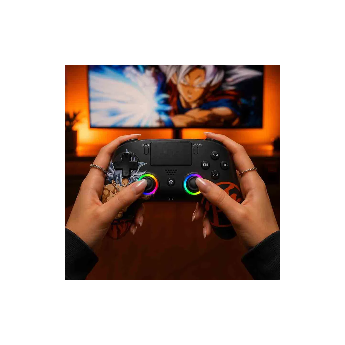 Wireless LED PS5 Controller Dragon Ball - Black | Subsonic