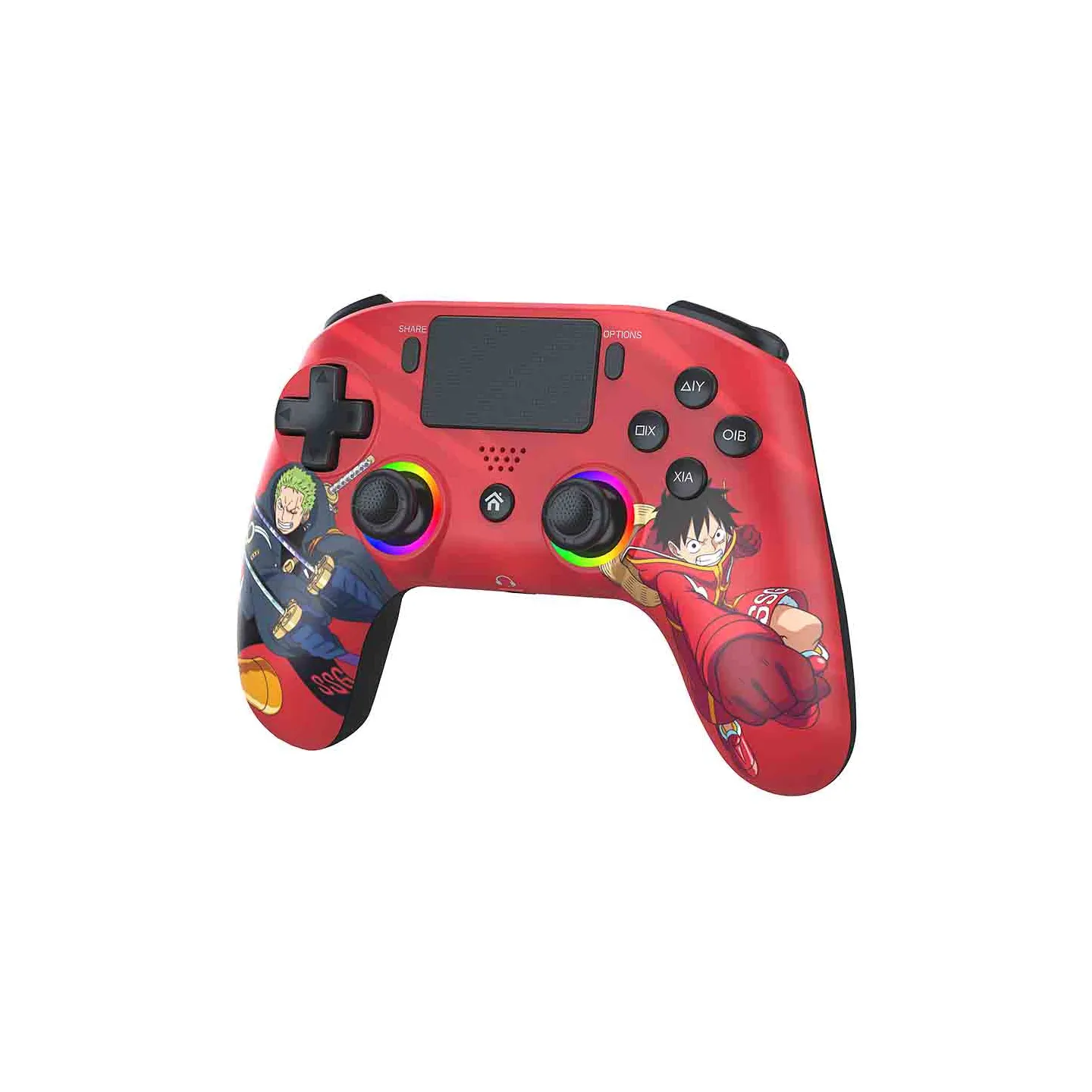 Wireless LED PS4 Controller One Piece - Red | Subsonic