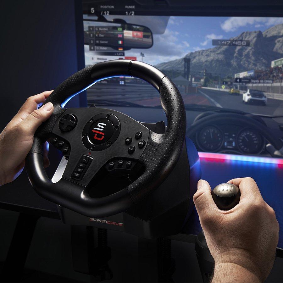 Gaming wheel Superdrive gs850-x Gaming steering wheel Superdrive with pedals for console