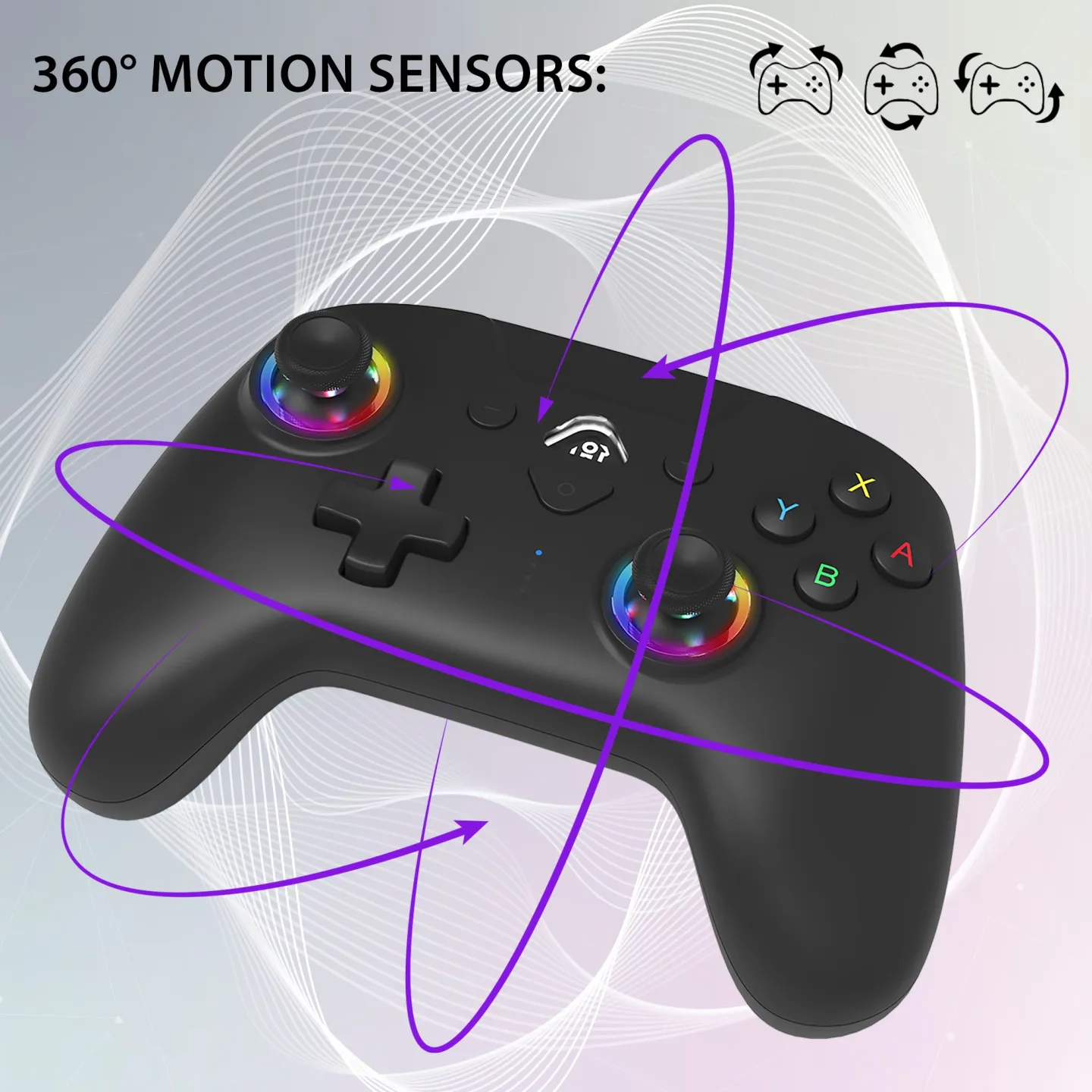 Wireless led controller for Switch 2 & Switch black