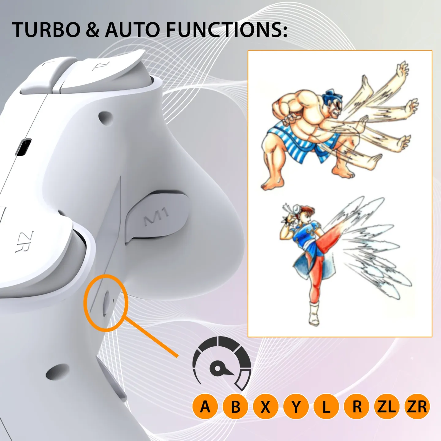 Wireless led controller for Switch 2 & Switch white