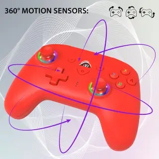 Wireless led controller for Switch 2 & Switch red