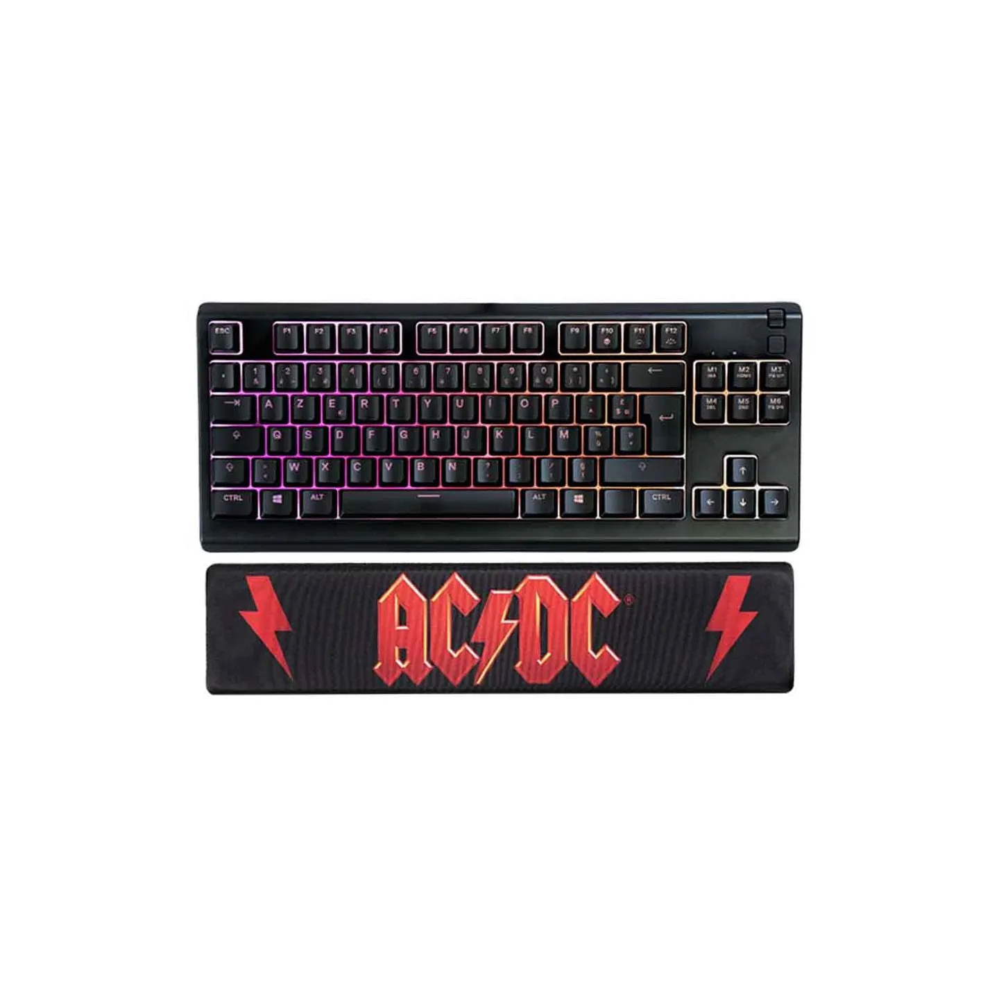 AC/DC wrist rest for keyboard