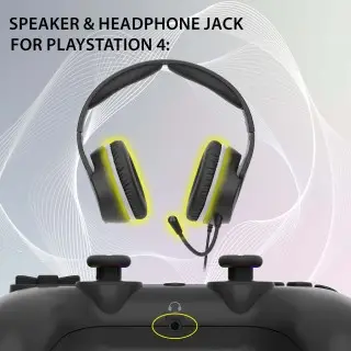 Wireless led controller for PS4 black| Subsonic