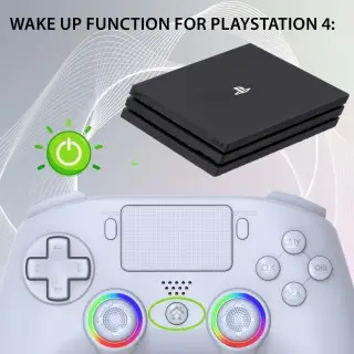 Wireless led controller for PS4 white| Subsonic