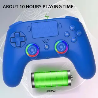 Wireless led controller for PS4 blue| Subsonic
