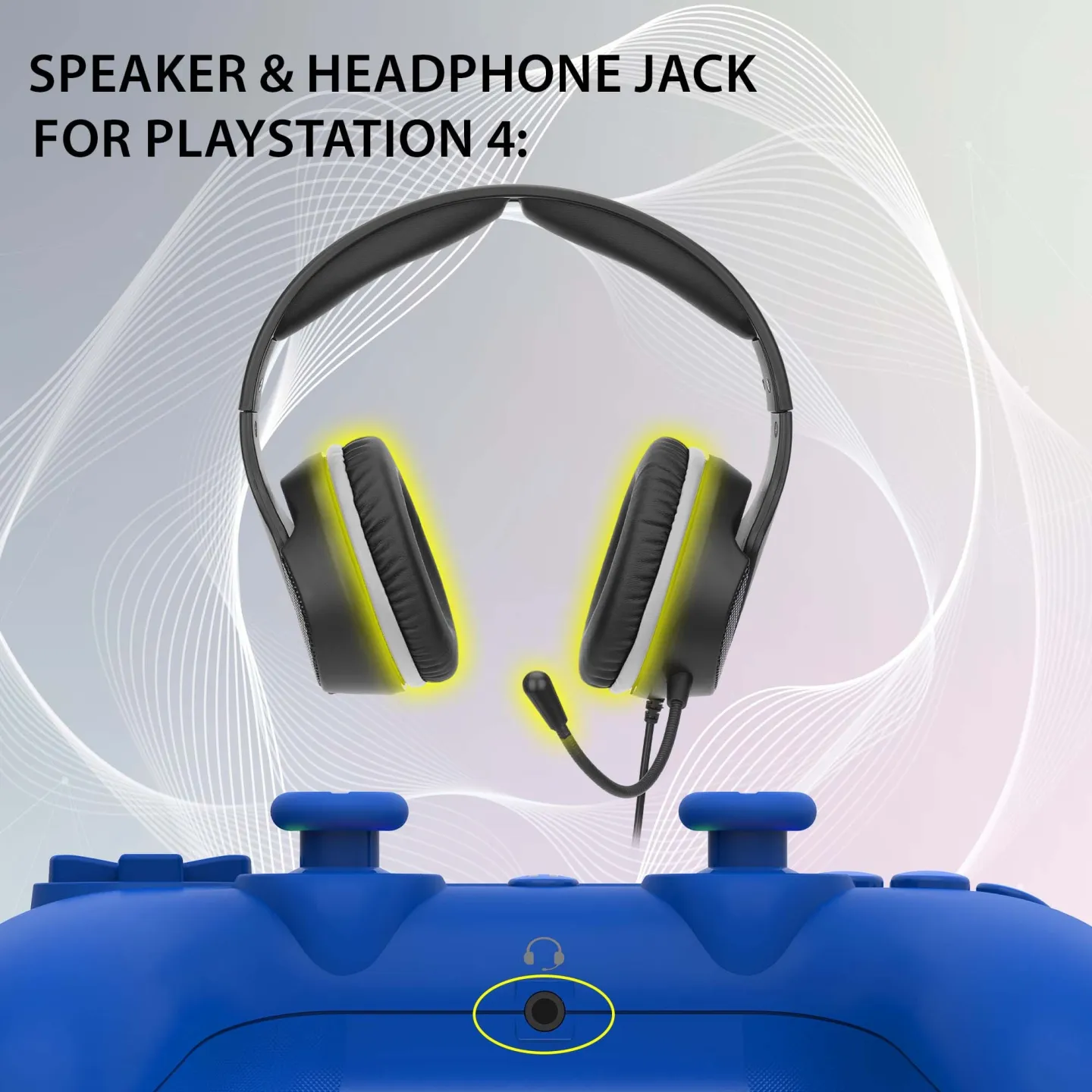 Wireless led controller for PS4 blue| Subsonic