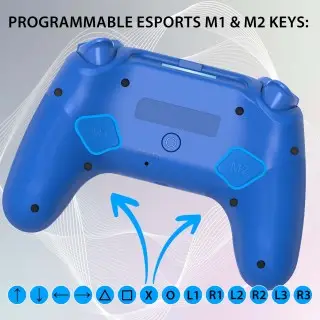 Wireless led controller for PS4 blue| Subsonic