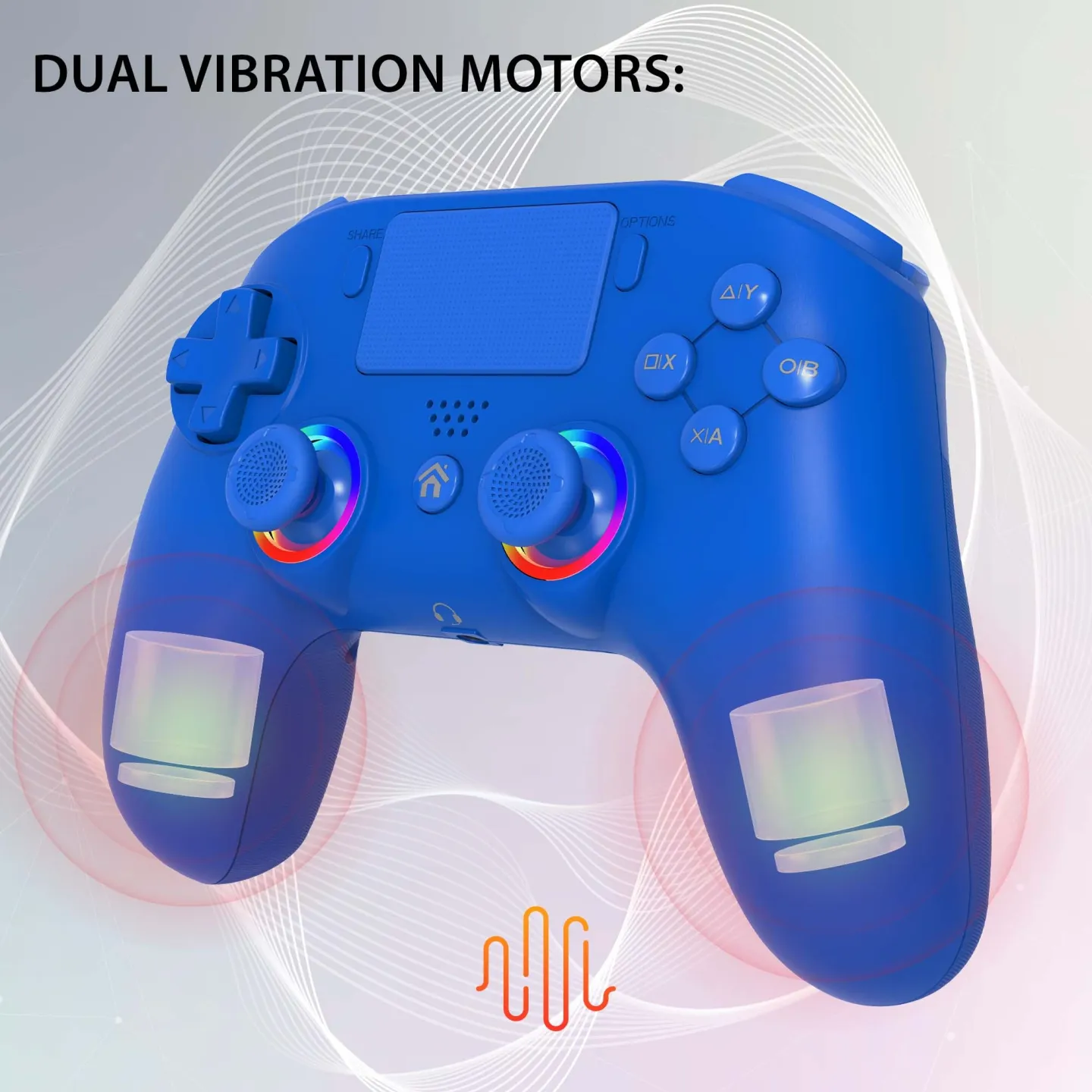 Wireless led controller for PS4 blue| Subsonic