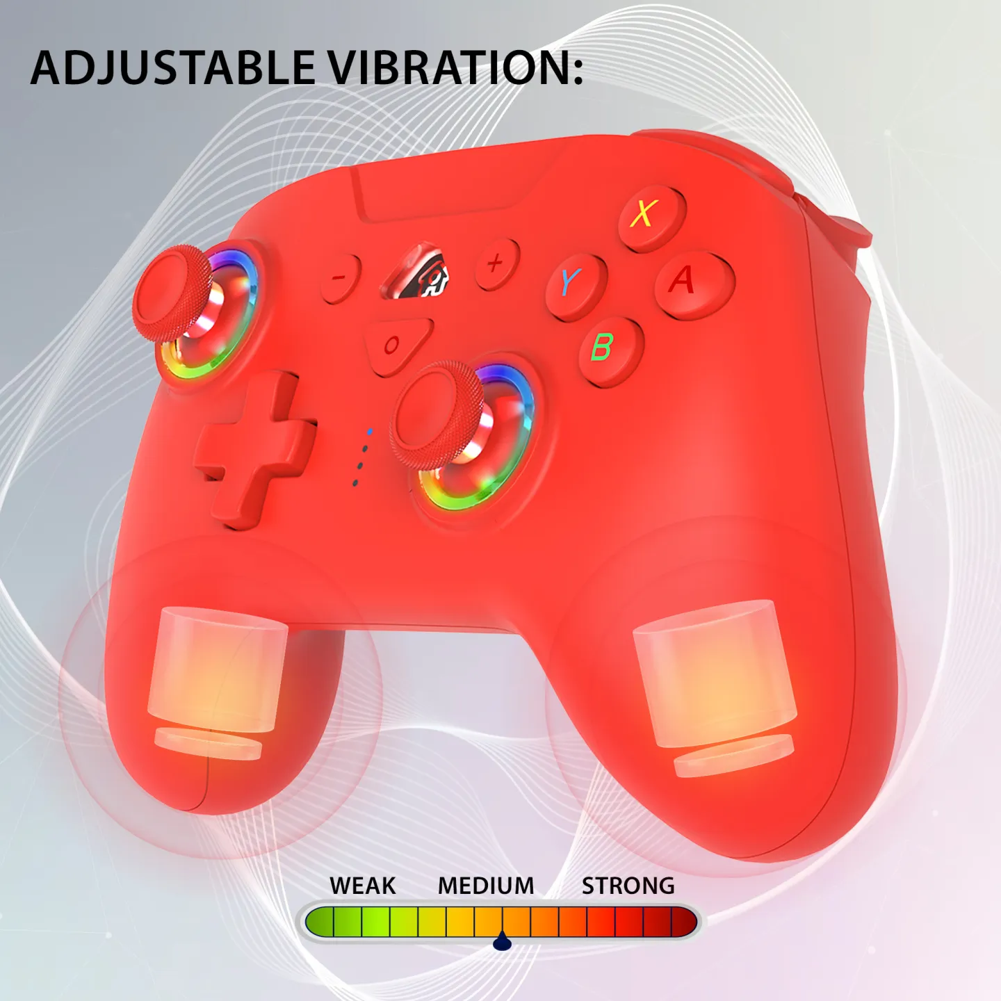 Wireless led controller for Switch 2 & Switch red