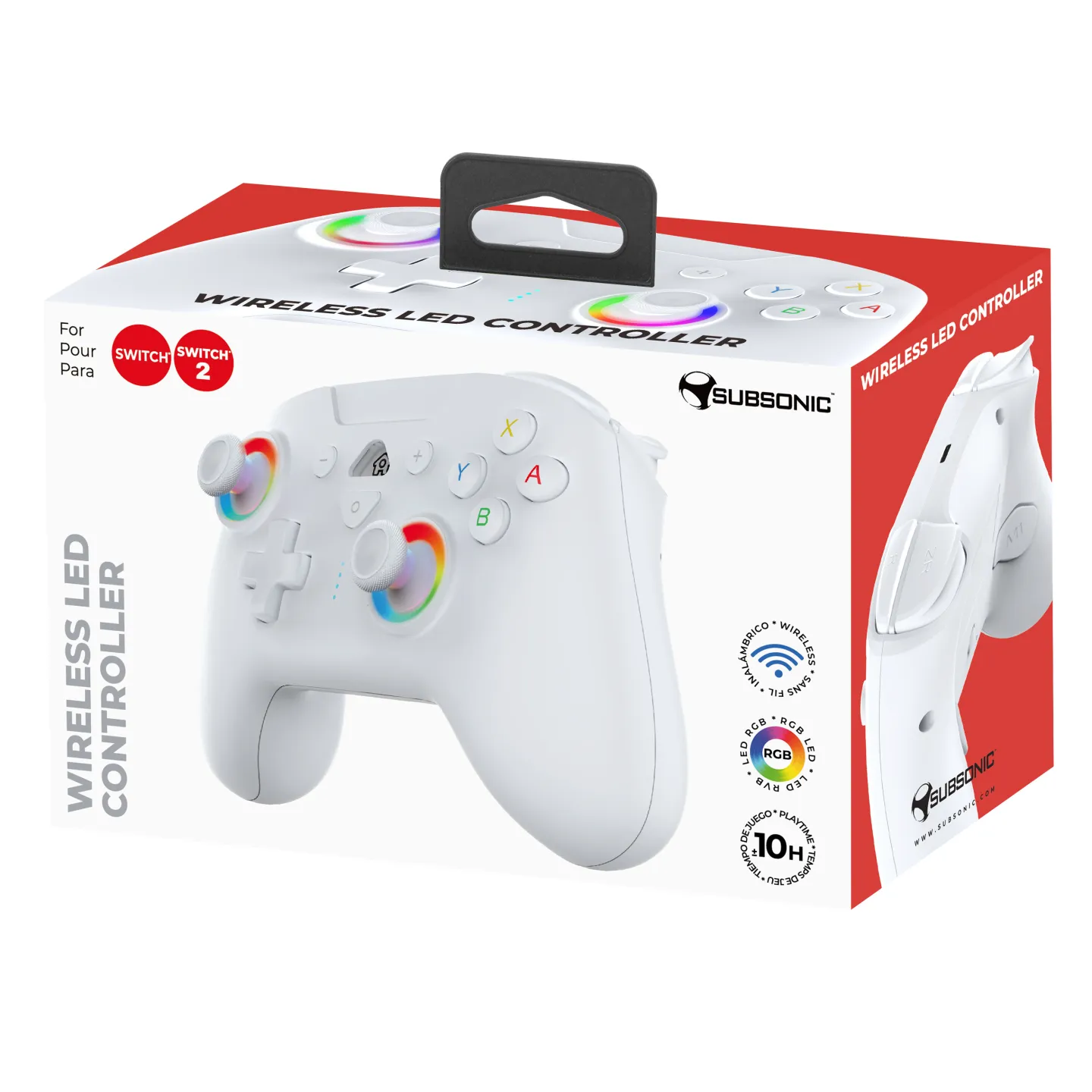 Wireless led controller for Switch 2 & Switch white