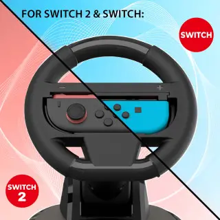 Pack of 2 steering wheel for joycons Switch 1 & 2
