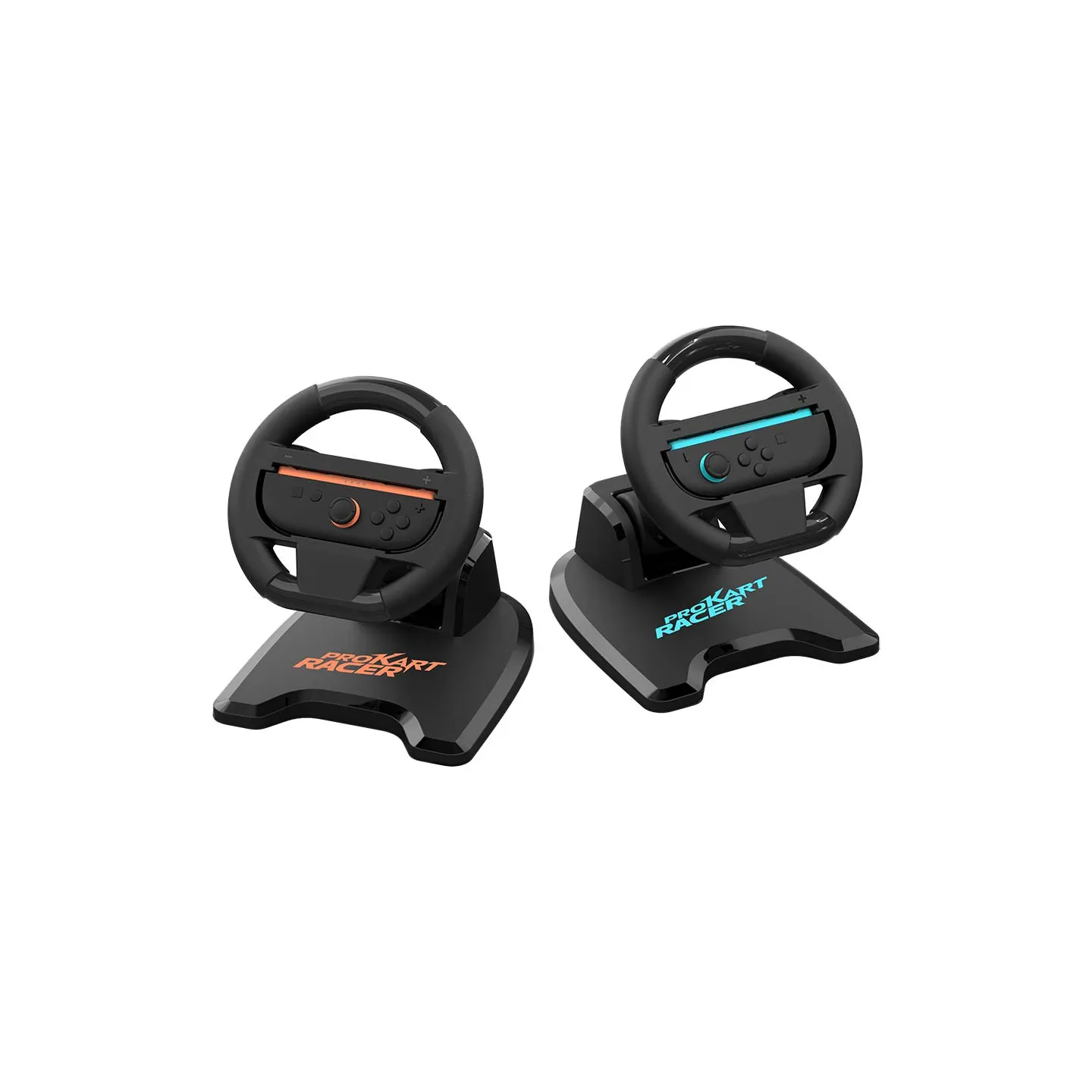 Pack of 2 steering wheel for joycons Switch 1 & 2