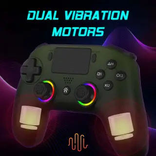 Manette PS5 sans fil LED - Verte | Subsonic