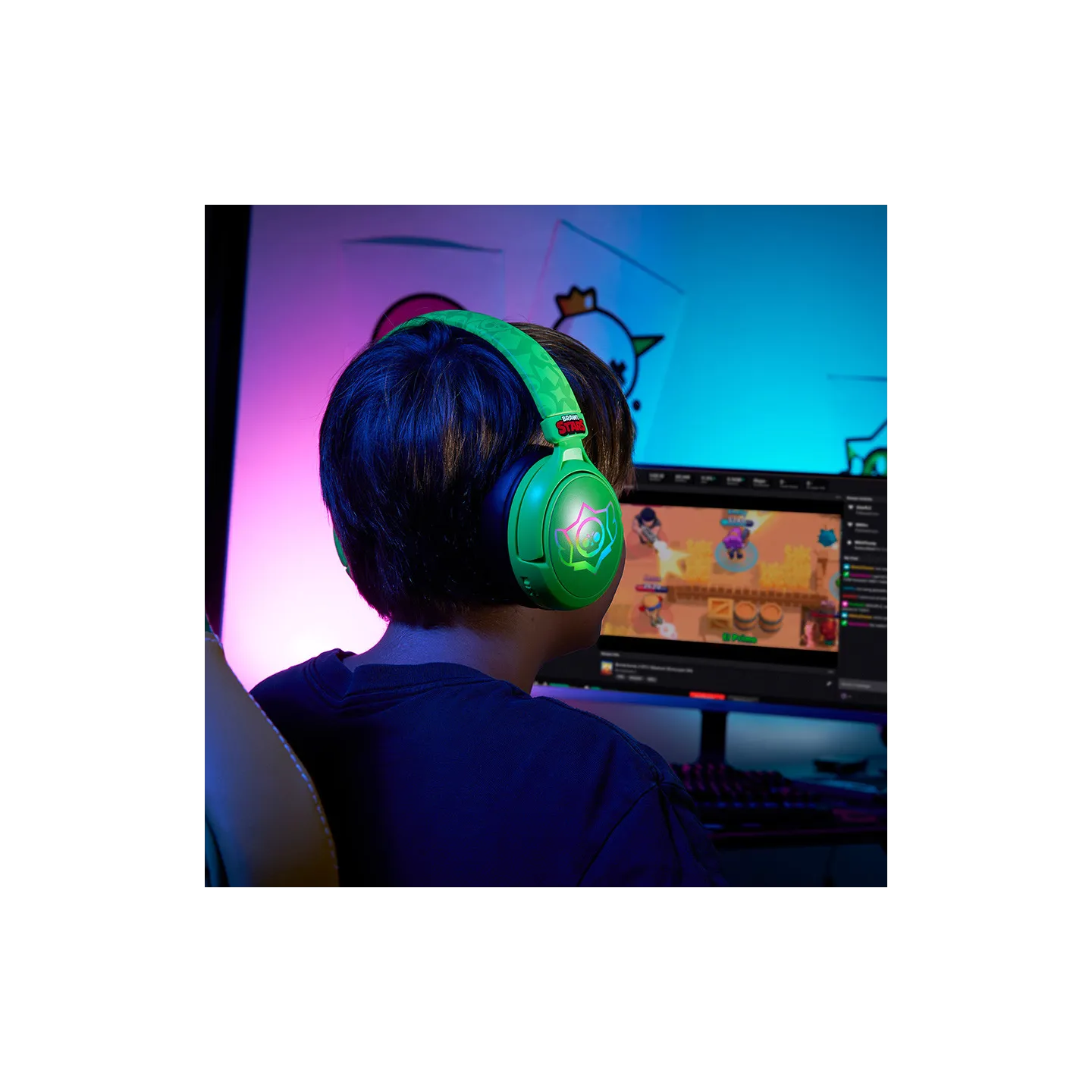 Brawl Stars skull gaming headset