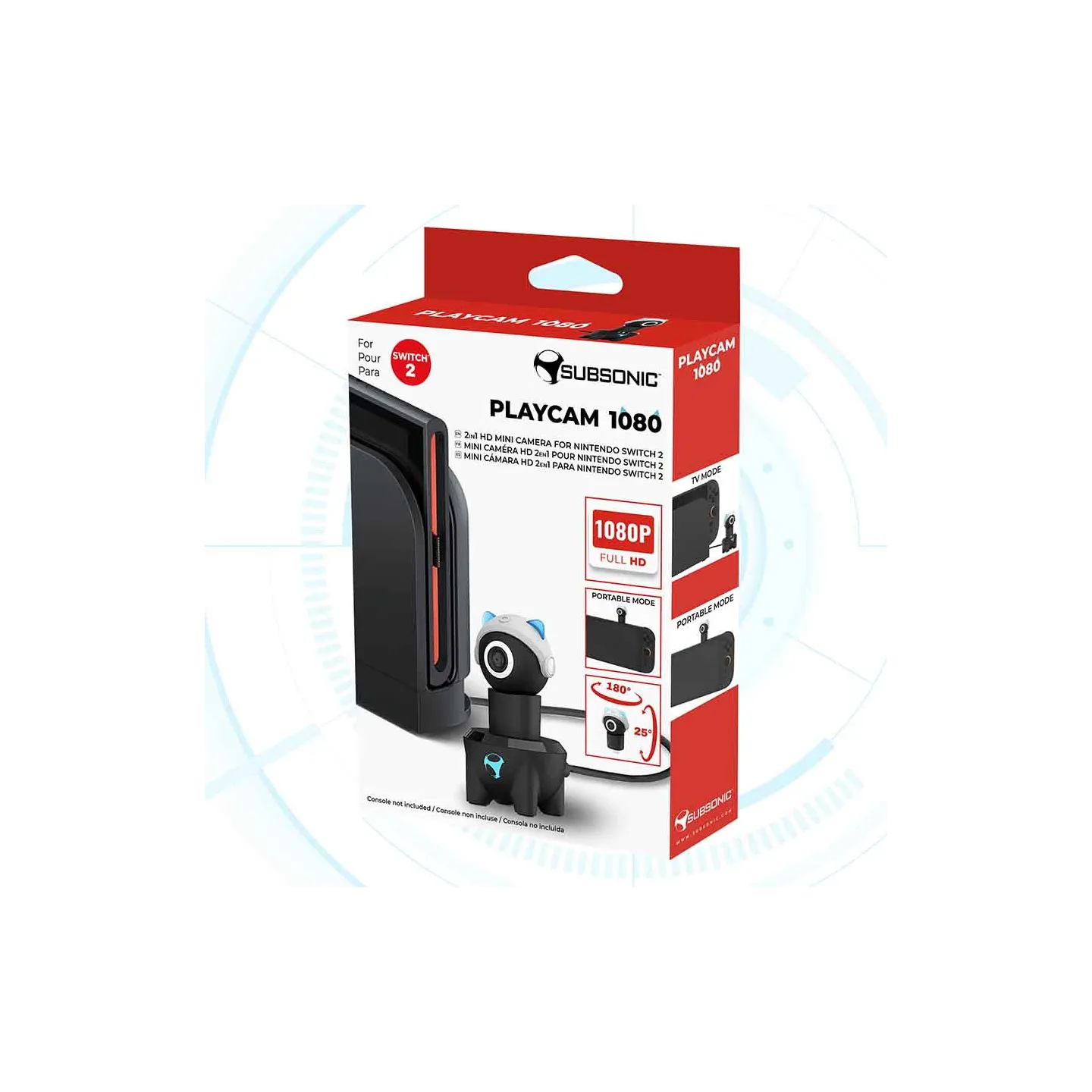Caméra Playcam 1080 compatible Nintendo Switch 2 | Subsonic