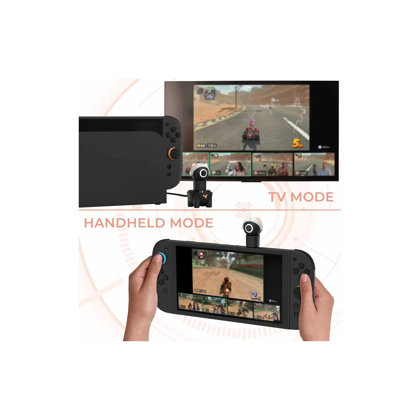 Caméra Playcam 1080 compatible Nintendo Switch 2 | Subsonic