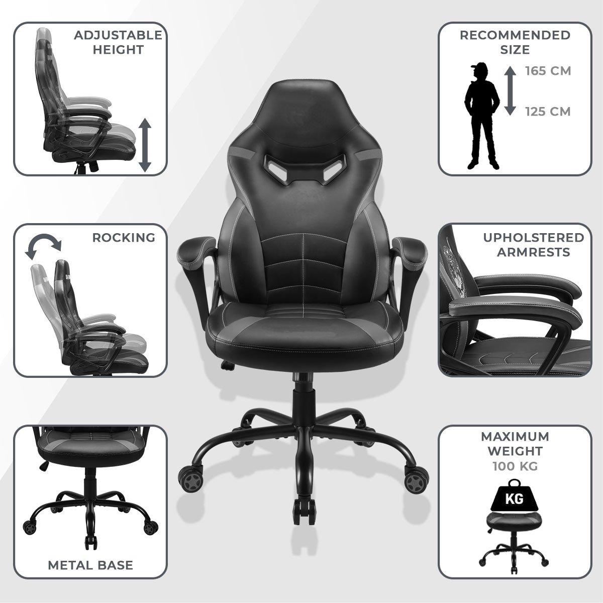 Batman gaming chair for kids - Power Up | Subsonic